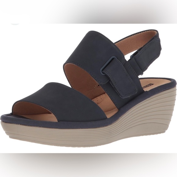 Clark’s Reedly Breen Wedge Sandals - Picture 1 of 7